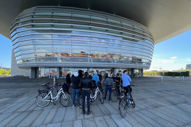 3 hour Copenhagen Combined Food and Guided E-Bike Tour - The Opera House and the Golden Spiral Tower Story