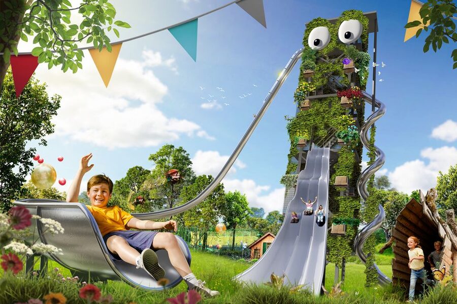Billund: WOW PARK Entry Ticket - Treehouses, Giant Bouncy Balls, and Other Big Kid Energy Releases