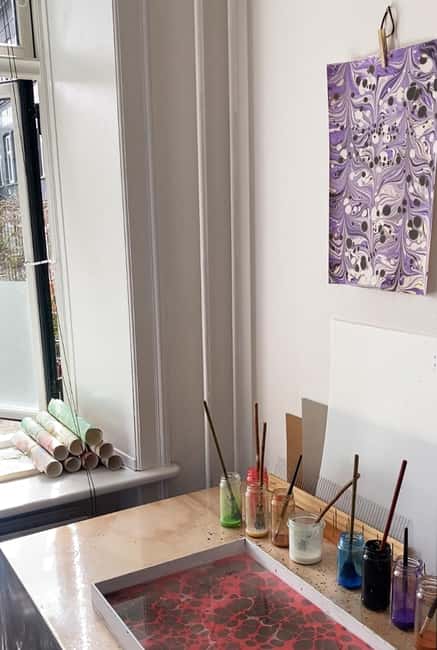 Copenhagen (2-Hour Paper Marbling Workshop with Goda) - Taking your marbled papers home: drying is the real planning point