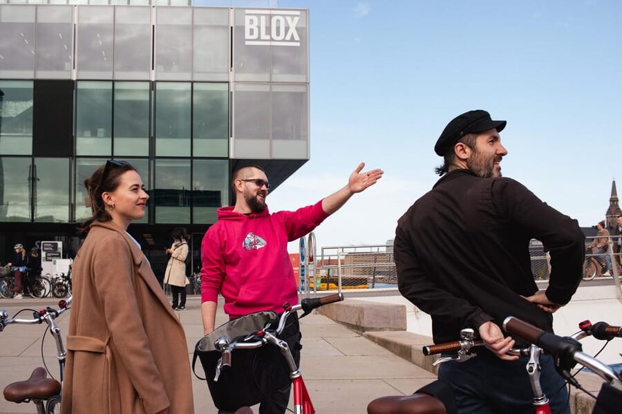 Copenhagen: Guided Architecture and Sustainability Tour - Starting strong near Tropical Bikes, with quick orientation stops