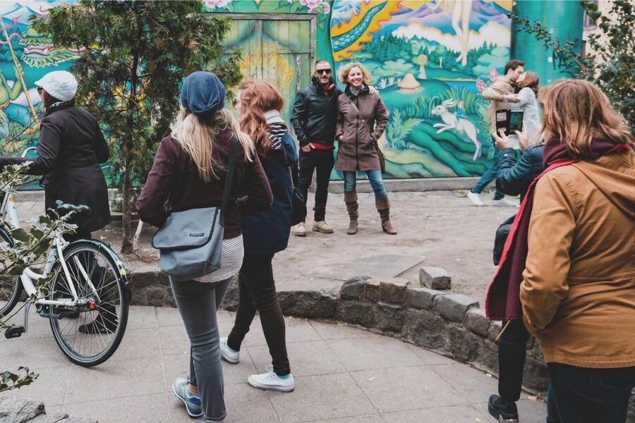 Copenhagen: Guided Tour of Vesterbro and Christianshavn - Metro time, Knippels Bridge, and the view shift into Christianshavn