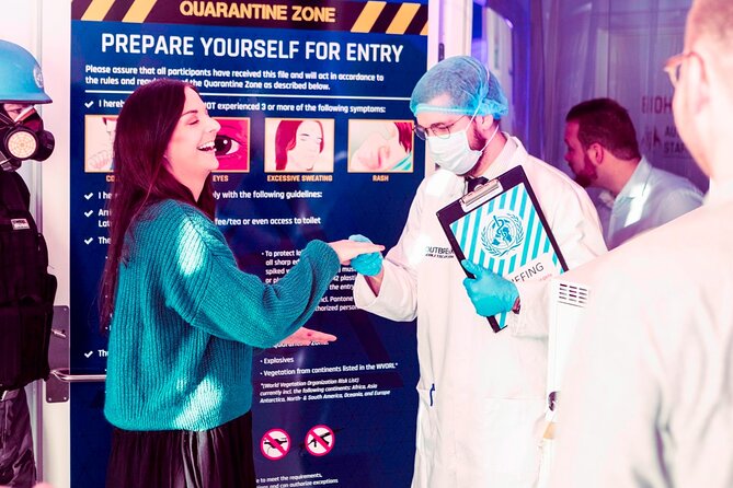 Outbreak Escape Room - Dedicated game master energy, from Kassandra to Lasse