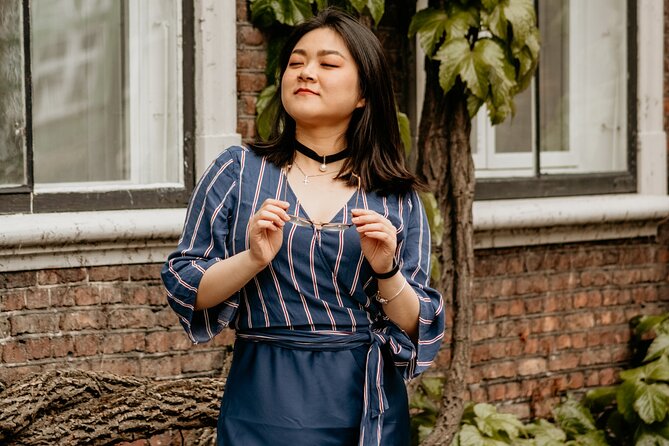 Photoshoot around Copenhagen's Iconic Locations - Stop 2 at Magstræde: Old Street Character and the 1640s Detail in the Background